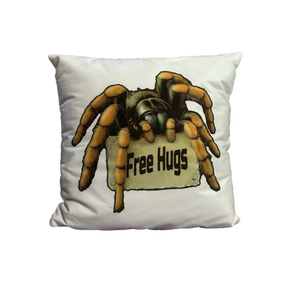 NEW novelty throw pillow 18x18 inches pillowcase & insert included tarantula